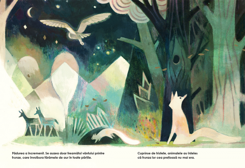 Frunza de aur - carte ilustrată, poveste pentru copii
