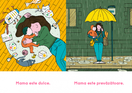 Mama este ca o casă - carte ilustrată, poezie pentru copii