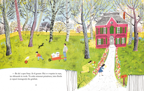Casa celor patru anotimpuri, ilustratii de Roger Duvoisin, poveste pentru copii - pagina interior