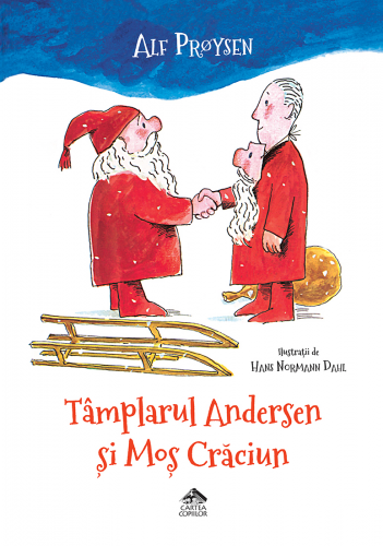 Tâmplarul Andersen și Moș Crăciun - carte ilustrata, poveste pentru copii - coperta