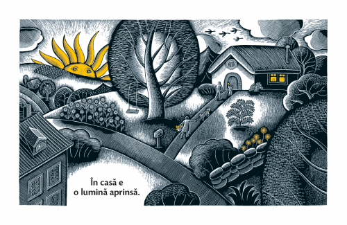 Casa în timpul nopții - carte ilustrata, poveste pentru copii - pagina interior