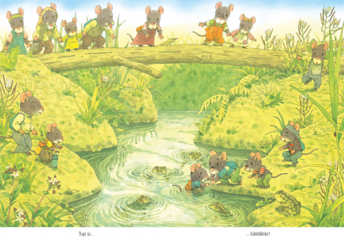 La picnic cu familia Șoricel - carte ilustrată, poveste pentru copii, literatură japoneză