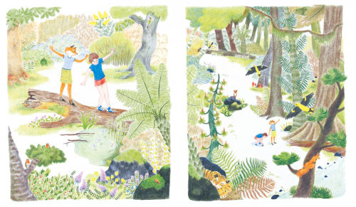 Duminică, de Fleur Oury - carte ilustrată, poveste despre copii și bunici, bătrânețe
