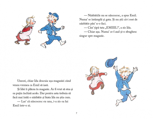 Cand s-a apucat Ida de nazbatii, de Astrid Lindgren - carte ilustrata pentru copii, amintiri din copilarie, pagina din interior