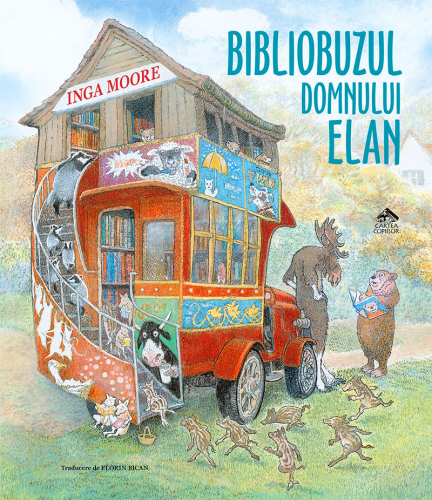 Bibliobuzul domnului Elan, de Inga Moore - carte ilustrata educativa pentru copii