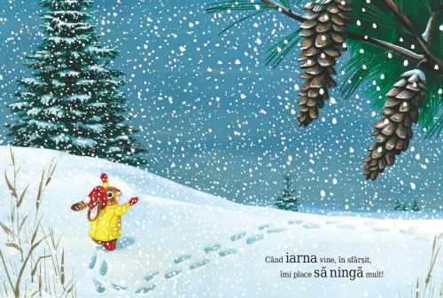 Sunt un iepuras, de Richard Scarry, poveste educativa pentru copii, carte ilustrata despre natura si anotimpuri
