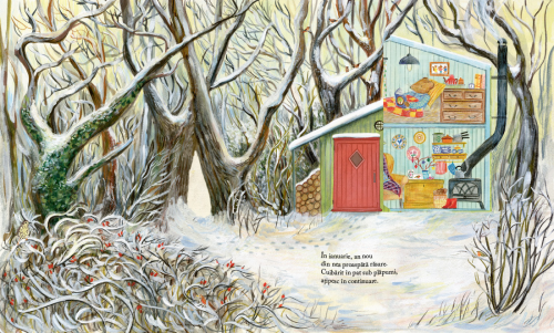 Padurea lui Soricel - carte ilustrata, cu clapete, poveste pentru copii despre anotimpuri, natura si prietenie