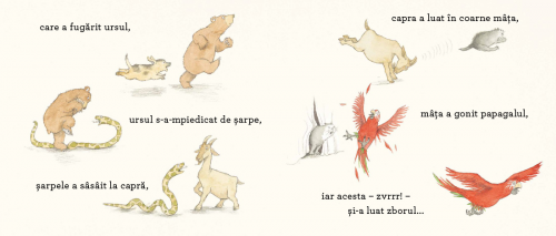 Hopa, uite ce-am acum! de Michael Rosen, Helen Oxenbury - carte ilustrata, poveste educativa pentru copii