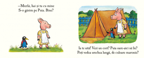 De-a ascunselea cu Tina, de Julia Donaldson - poveste pentru copii, carte cartonata integral, cu clapete