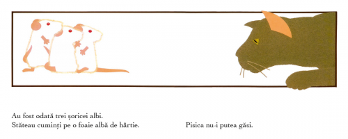 Vopsea pentru soricei, de Ellen Stoll Walsh - carte ilustrată, poveste educativa pentru copii, carte despre culori