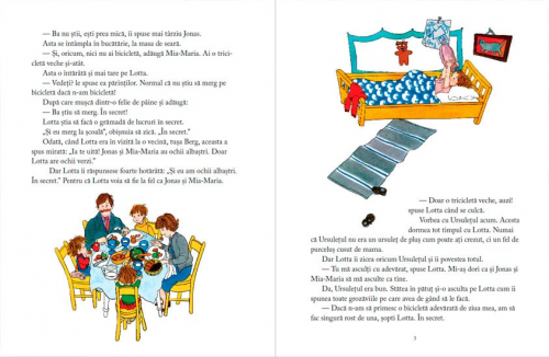 Lotta și bicicleta, de Astrid Lindgren - carte ilustrată, poveste pentru copii, literatură suedeză