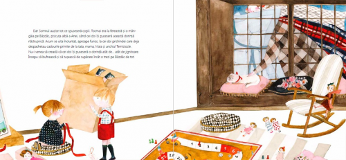 Ziua în care a fugit Somnul, de Victoria Pătrașcu - carte ilustrata, poveste pentru copii - pagina interior