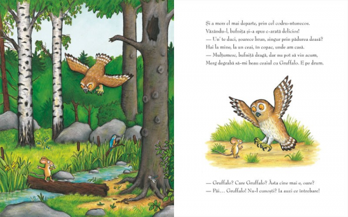 Gruffalo, de Julia Donaldson, cu ilustrații de Axel Scheffler - carte ilustrată, poveste pentru copii