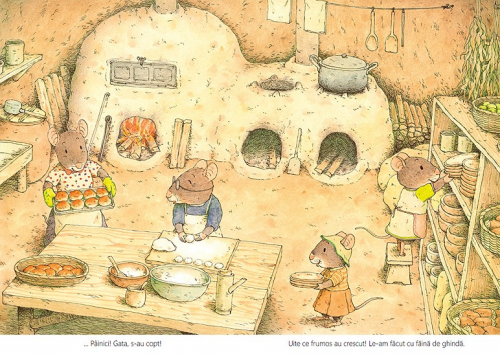 Micul dejun cu familia Șoricel - carte ilustrată, poveste pentru copii, literatură japoneză