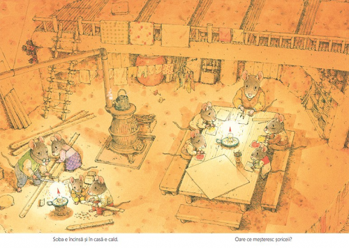 O zi de iarnă cu familia Șoricel - carte ilustrata, poveste pentru copii