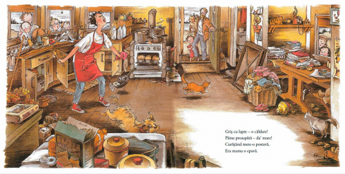 Cei șapte papă-lapte, de Mary Ann Hoberman - carte ilustrata, poveste pentru copii - pagina interior