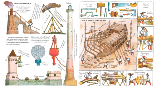 Chemarea mărilor - carte ilustrata educativa pentru copii, despre istoria navigatiei - pagina interior