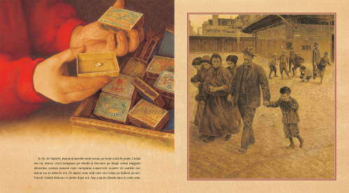Jurnalul din cutiile de chibrituri - carte ilustrată, poveste despre bunici și nepoți