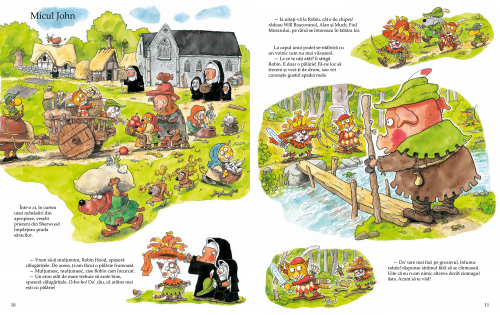 Robin Hood, carte ilustrata pentru copii, poveste amuzanta cu animale