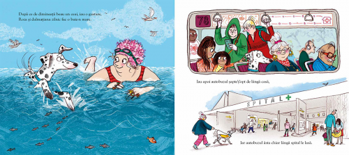 Cățelușa din spital, de Julia Donaldson - carte ilustrata, poveste pentru copii - pagina interior