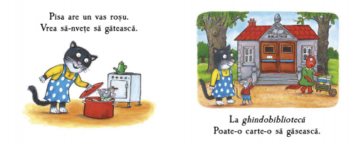 Pisa și cartea de bucate, de Julia Donaldson - poveste pentru copii, carte cartonata integral, cu clapete