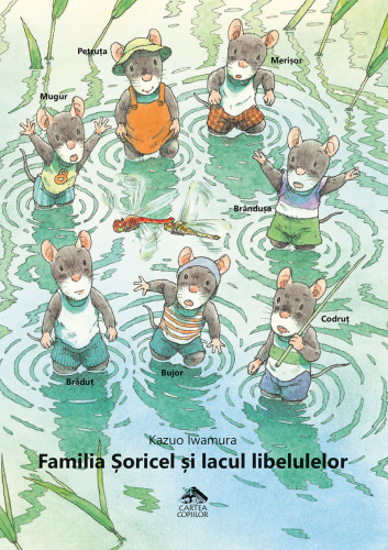 Familia Șoricel și lacul libelulelor - carte ilustrata educativa, poveste pentru copii, literatura japoneza