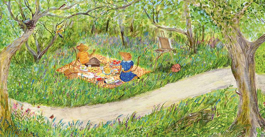 Padurea lui Soricel - carte ilustrata, cu clapete, poveste pentru copii despre anotimpuri, natura si prietenie